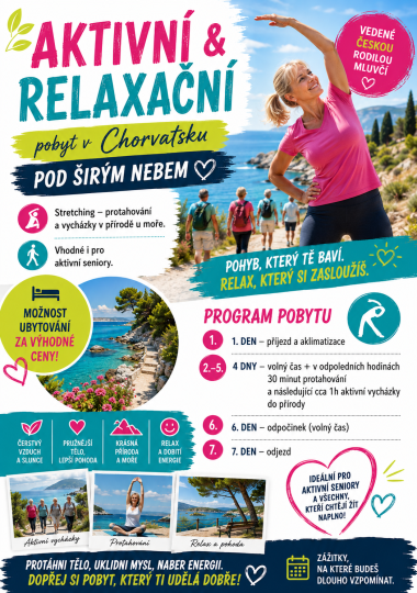 Aktivní a relaxační pobyty v Chorvatsku